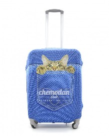 Чехол для чемодана "Jeans Cat" L